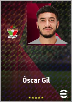 Óscar Gil eFootball 2026 player card, 70 OVR RB