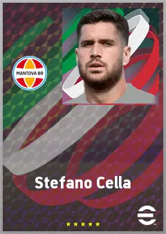 Stefano Cella eFootball 2026 player card, 66 OVR CB