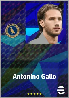 Antonino Gallo eFootball 2026 player card, 72 OVR LB