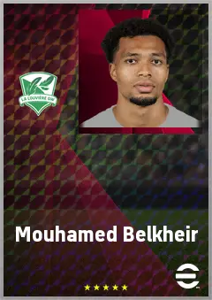 Mouhamed Belkheir eFootball 2026 player card, 69 OVR CF