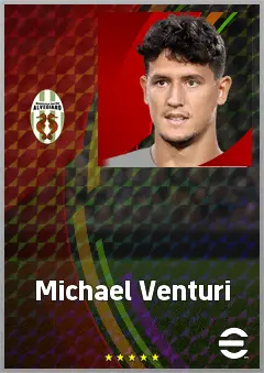 Michael Venturi eFootball 2026 player card, 70 OVR CB