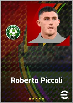Roberto Piccoli eFootball 2026 player card, 72 OVR CF