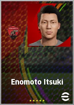 Enomoto Itsuki eFootball 2026 player card, 67 OVR CF