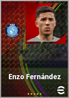 Enzo Fernández eFootball 2026 player card, 81 OVR CMF