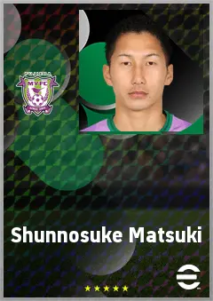 Matsuki Shunnosuke eFootball 2026 player card, 66 OVR CF
