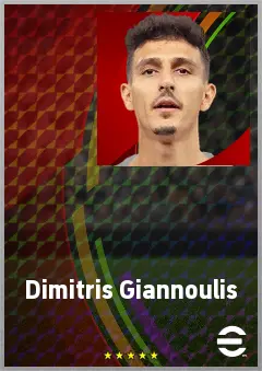 Dimitris Giannoulis eFootball 2026 player card, 73 OVR LB