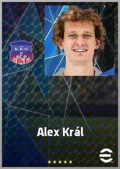 Alex Král eFootball 2026 player card, 74 OVR CMF