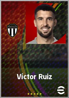 Víctor Ruiz eFootball 2026 player card, 68 OVR AMF