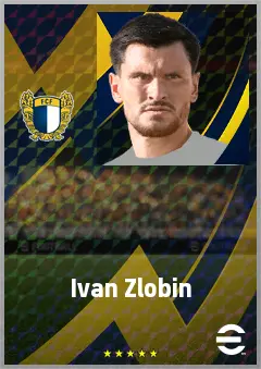 Ivan Zlobin eFootball 2026 player card, 73 OVR GK