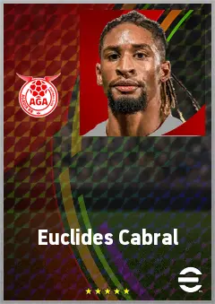 Euclides Cabral eFootball 2026 player card, 68 OVR RB