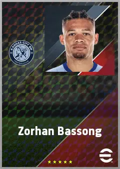 Zorhan Bassong eFootball 2026 player card, 70 OVR LB