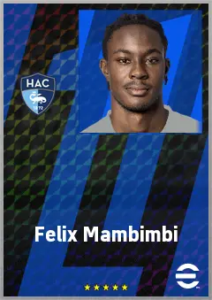 Felix Mambimbi eFootball 2026 player card, 67 OVR SS