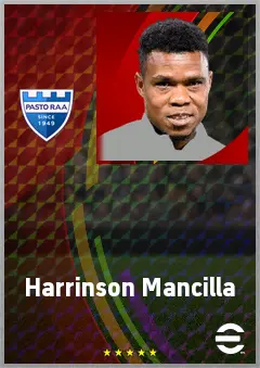 Harrinson Mancilla eFootball 2026 player card, 67 OVR DMF