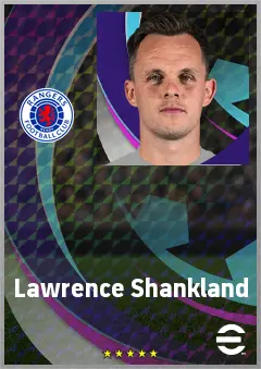 Lawrence Shankland eFootball 2026 player card, 74 OVR CF