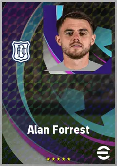 Alan Forrest eFootball 2026 player card, 69 OVR LWF