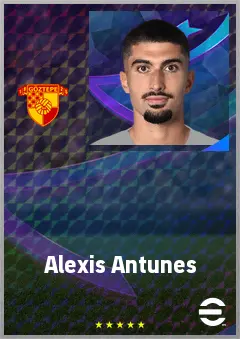 Alexis Antunes eFootball 2026 player card, 71 OVR AMF