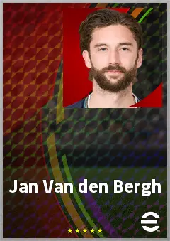 Jan Van den Bergh eFootball 2026 player card, 70 OVR CB