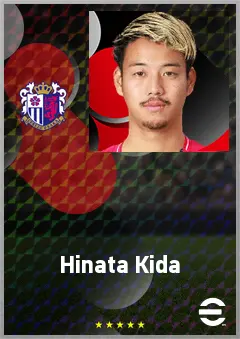 Kida Hinata eFootball 2026 player card, 68 OVR DMF