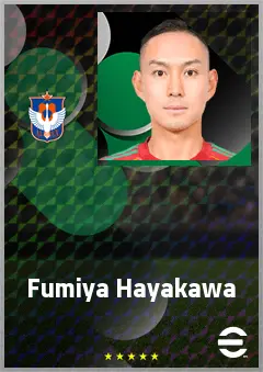 Hayakawa Fumiya eFootball 2026 player card, 66 OVR CB