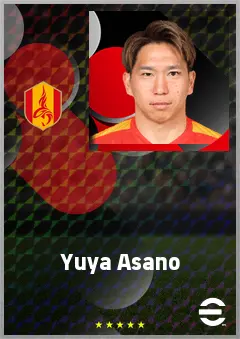 Asano Yuya eFootball 2026 player card, 69 OVR RWF