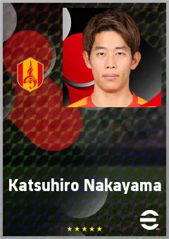Nakayama Katsuhiro eFootball 2026 player card, 70 OVR RWF