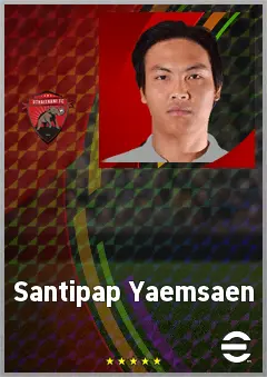 Santipap Yaemsaen eFootball 2026 player card, 64 OVR CB