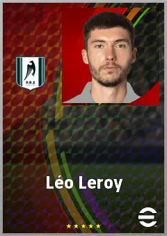 Léo Leroy eFootball 2026 player card, 71 OVR CMF