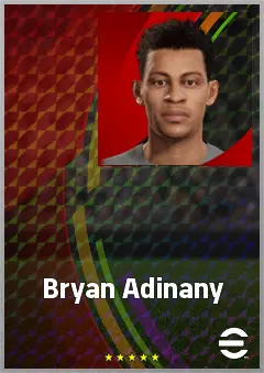 Bryan Adinany eFootball 2026 player card, 68 OVR CF