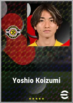 Koizumi Yoshio eFootball 2026 player card, 70 OVR AMF
