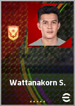 Wattanakorn S. eFootball 2026 player card, 65 OVR LB