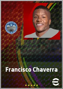 Francisco Chaverra eFootball 2026 player card, 72 OVR LMF