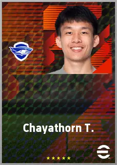 Chayathorn T. eFootball 2026 player card, 62 OVR DMF