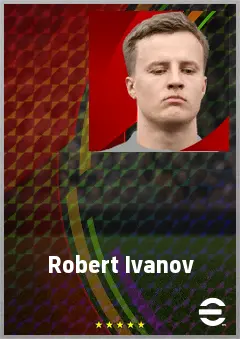 Robert Ivanov eFootball 2026 player card, 69 OVR CB