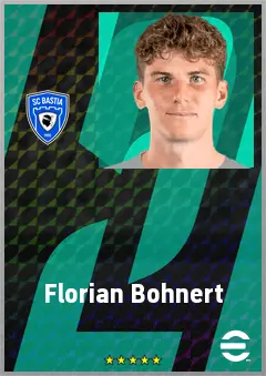 Florian Bohnert eFootball 2026 player card, 68 OVR RB