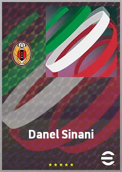 Danel Sinani eFootball 2026 player card, 70 OVR SS