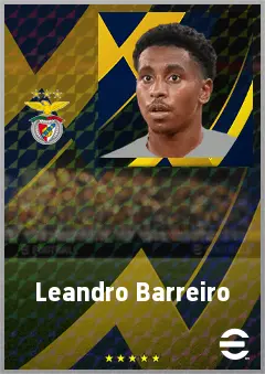 Leandro Barreiro eFootball 2026 player card, 73 OVR CMF