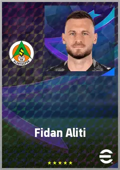 Fidan Aliti eFootball 2026 player card, 71 OVR CB