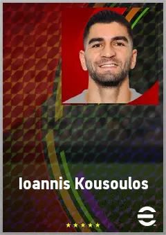 Ioannis Kousoulos eFootball 2026 player card, 70 OVR DMF
