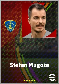 Stefan Mugoša eFootball 2026 player card, 72 OVR CF