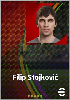 Filip Stojković eFootball 2026 player card, 70 OVR RB
