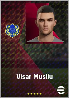 Visar Musliu eFootball 2026 player card, 72 OVR CB