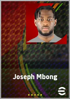 Joseph Mbong eFootball 2026 player card, 67 OVR RMF