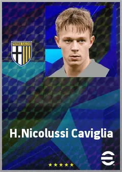 H.Nicolussi Caviglia eFootball 2026 player card, 71 OVR CMF