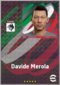 Davide Merola eFootball 2026 player card, 68 OVR RWF