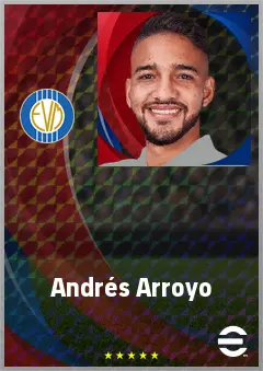 Andrés Arroyo eFootball 2026 player card, 68 OVR AMF