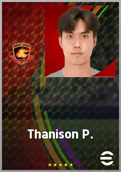 Thanison P. eFootball 2026 player card, 62 OVR CB
