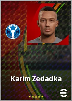 Karim Zedadka eFootball 2026 player card, 68 OVR LMF