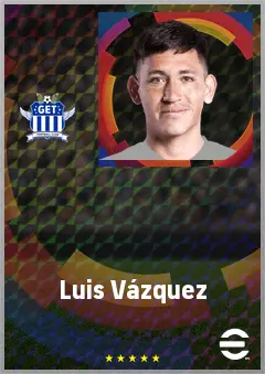 Luis Vázquez eFootball 2026 player card, 70 OVR CF