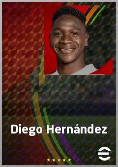 Diego Hernández eFootball 2026 player card, 71 OVR CB