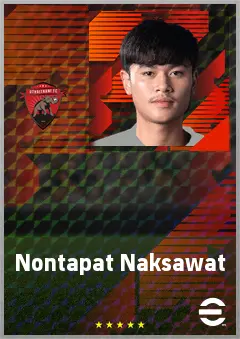 Nontapat Naksawat eFootball 2026 player card, 61 OVR CF